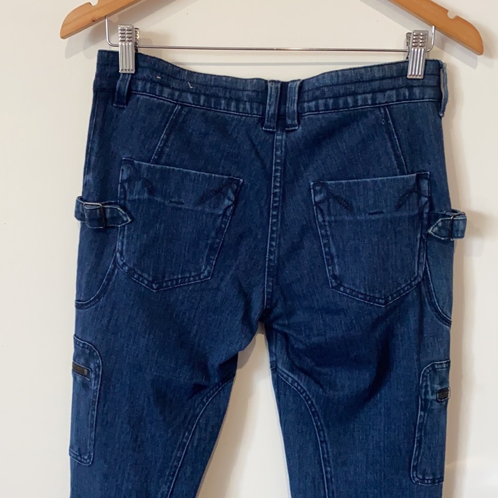 French Connection Womens Skinny Jeans Blue Medium Washed AU 10 Zip Fly - Picture 7 of 9